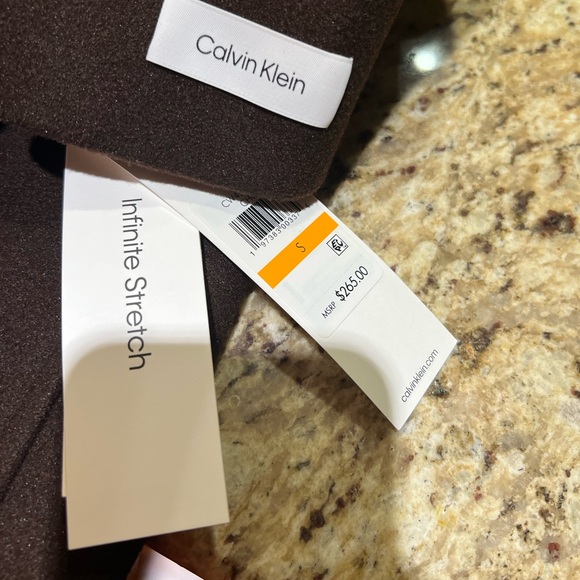 Calin Klein Chocolate Melange Brown Walker Coat Small - Picture 8 of 13